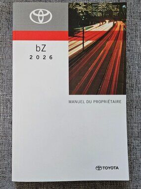 2026 TOYOTA bZ Owner's Manual 01999-42J21 OM42J21U
